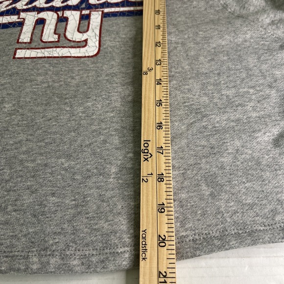 New‎ York Giants Sweatshirt Girls Large Gray NFL Cropped Oversized 10/12 NY - Picture 9 of 9